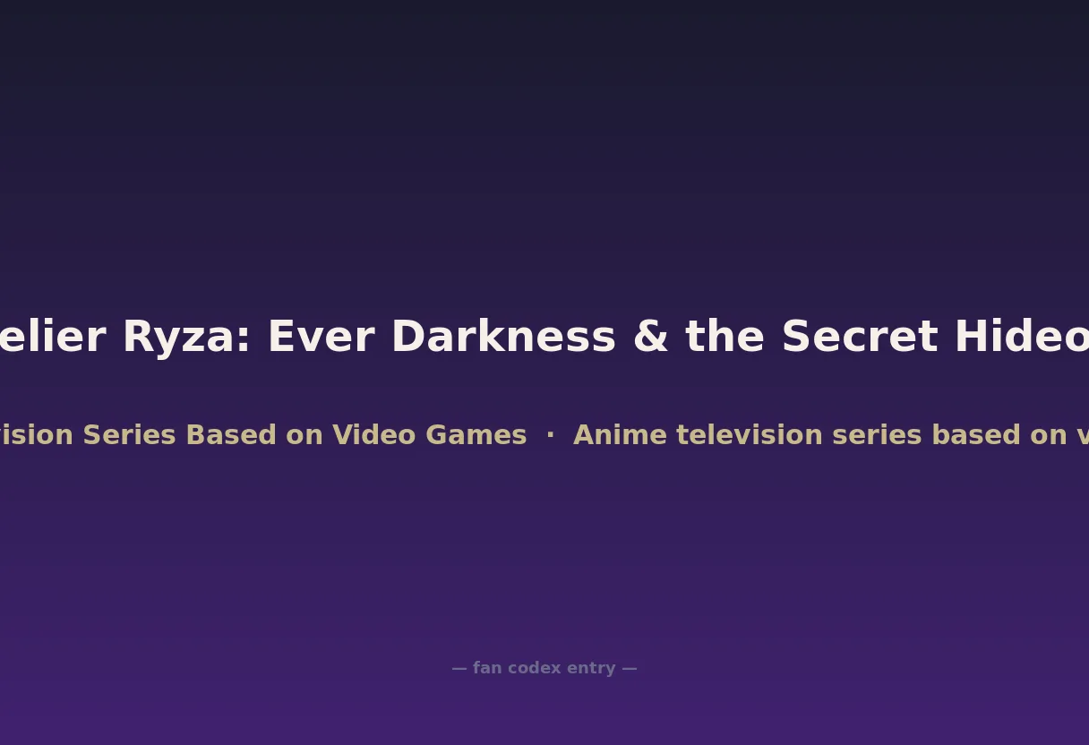 Atelier Ryza: Ever Darkness & the Secret Hideout